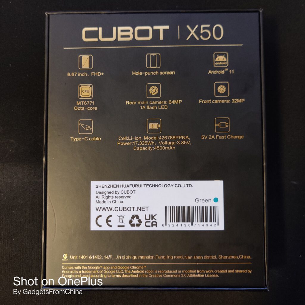Cubot X50 Smartphone