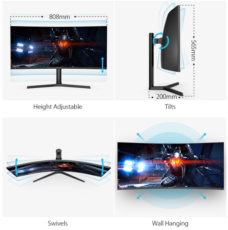 BlitzWolf BW-GM3 34 Curved Gaming Monitor