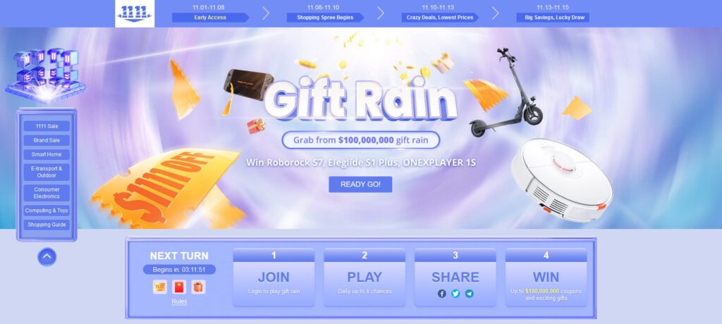 Geekbuying Gift Rain