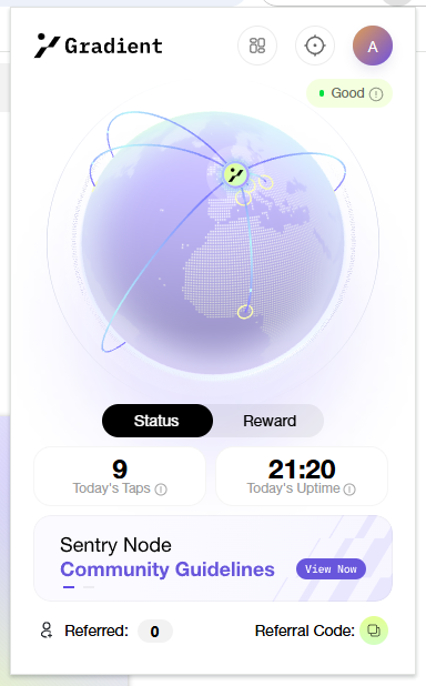 Gradient Sentry Node Crypto