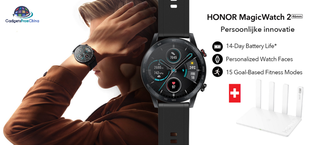 HONOR Watch Magic 2 Smartwatch met gratis router 