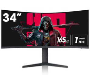 KOORUI 34 inch Curved Gaming Monitor