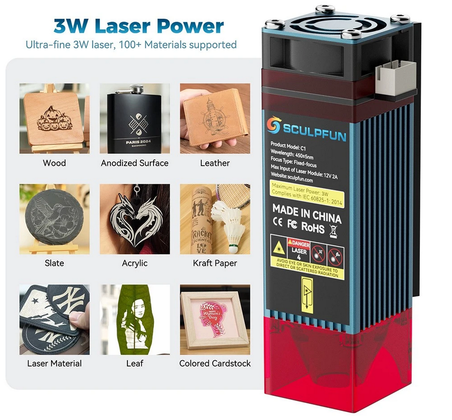 Sculpfun C1 3W Laser engraver