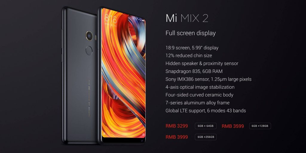 Xiaomi Mi Mix 2 6GB-64GB Smartphone